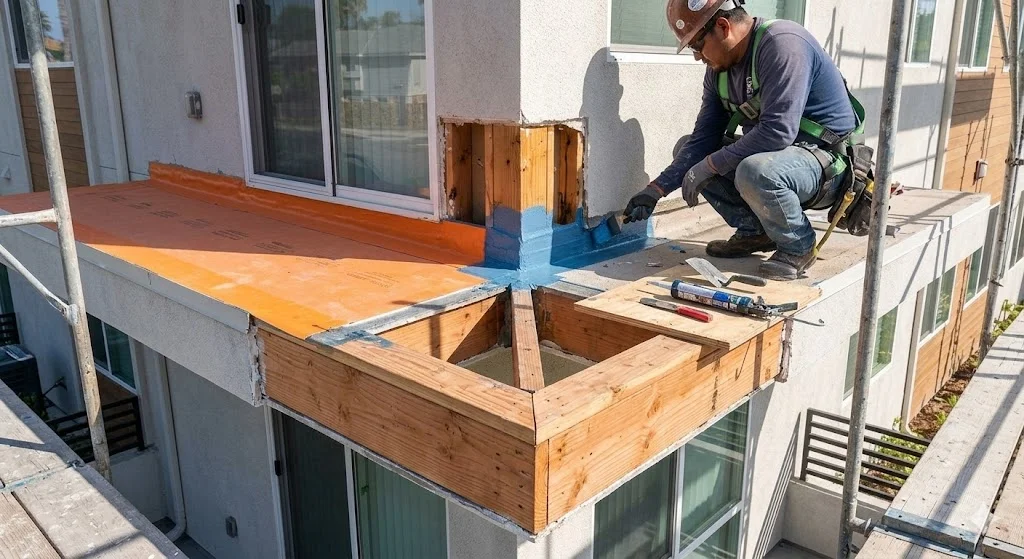 Balcony structural repair in Santa Monica – Villa Bella Construction