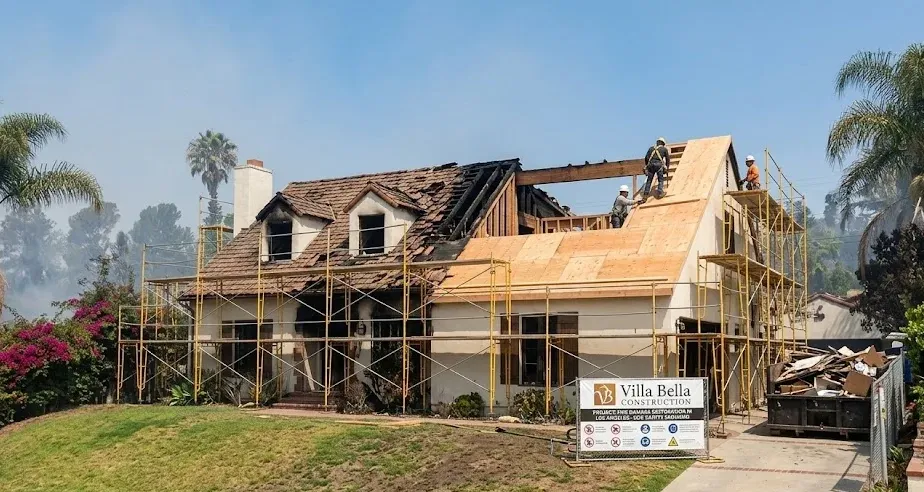 Fire damage restoration in Los Angeles – Villa Bella Construction