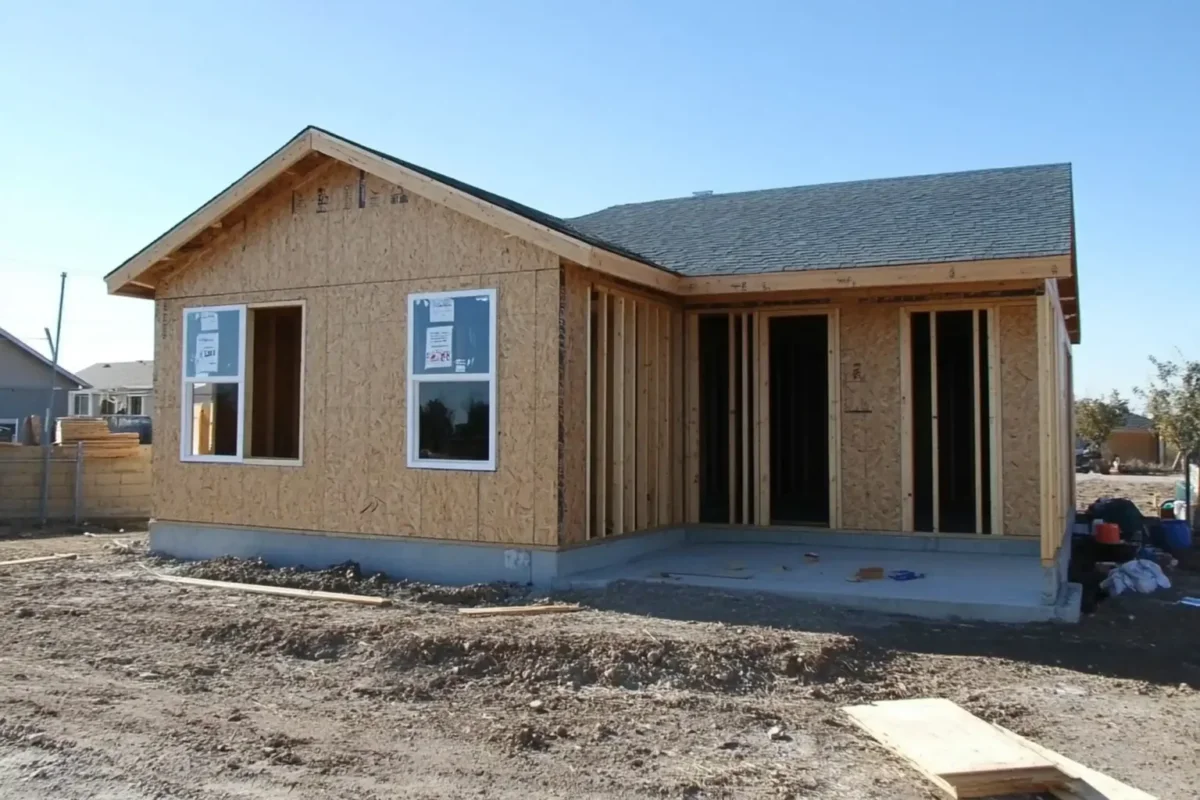 Backyard guest house construction in Culver City