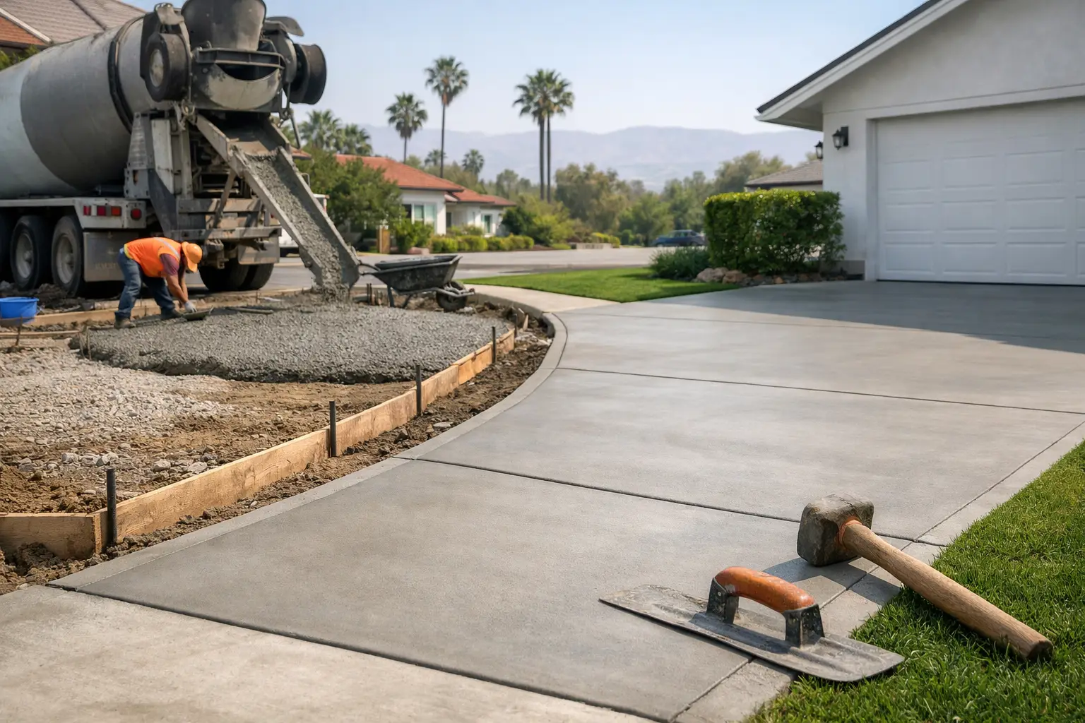 concrete driveway replacement cost in la featured