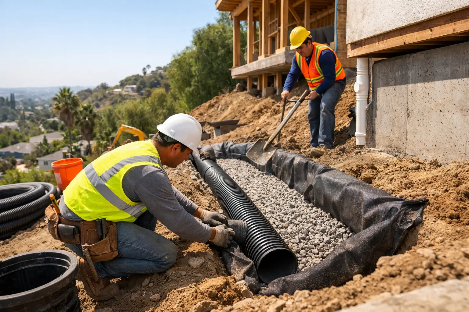 How to Plan Hillside Foundation Drainage