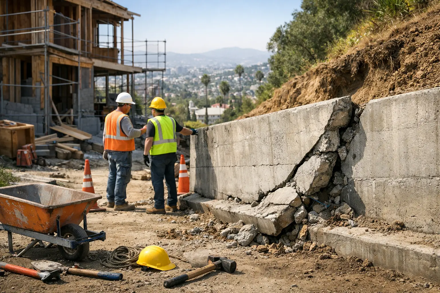 Why Do Retaining Walls Fail on Los Angeles Hillsides?